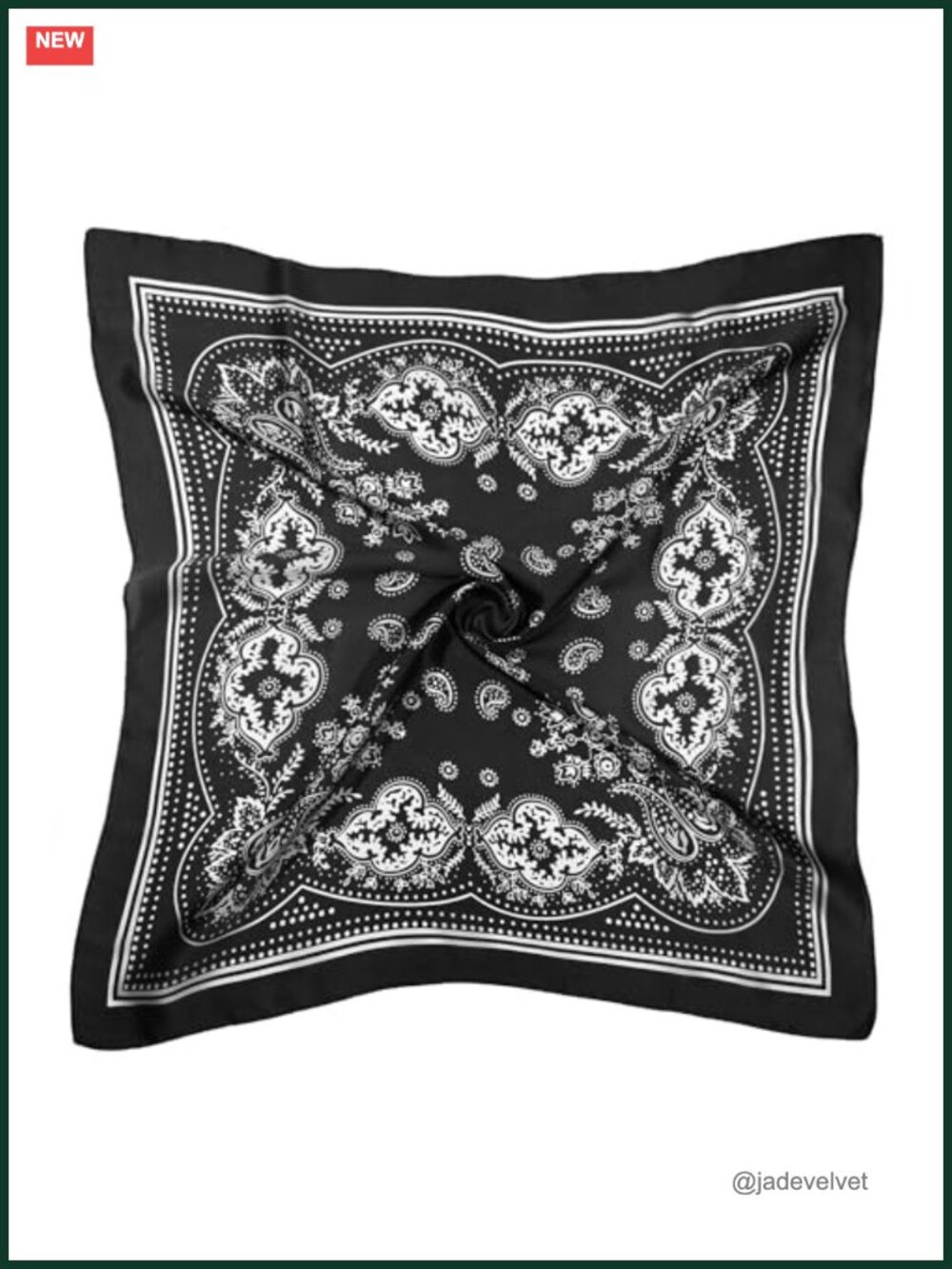 Satin Square Scarf Silky Bandana Hair Wrap for Women